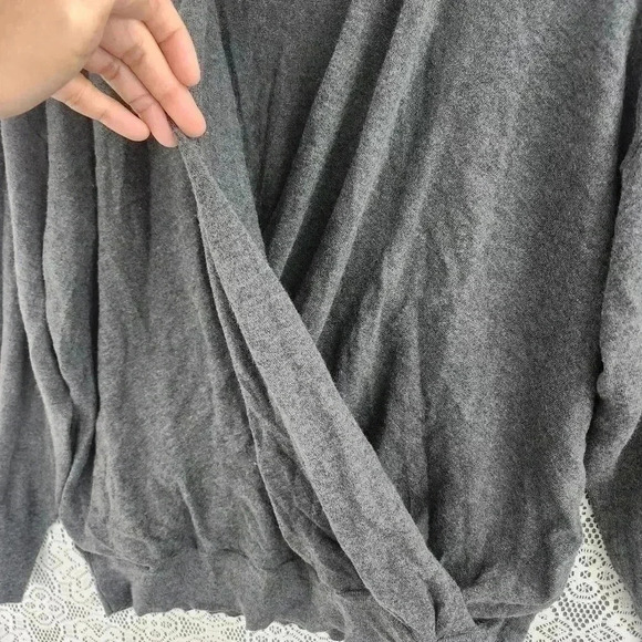 Chico's Wrap Sweater Women's 2/ L Gray - Picture 5 of 8